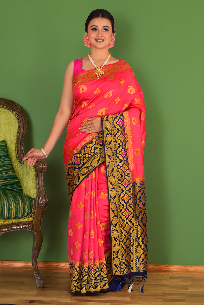 Semi Khaddi Silk Saree (adi88563)